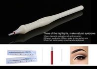 Lightweight Permanent Makeup Tools Microblading #21 White Eyebrow Shadow Pen