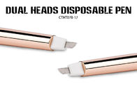 دو سر یکبار مصرف Microblading ابزار / ابرو تاتو قلم دائمی دائمی