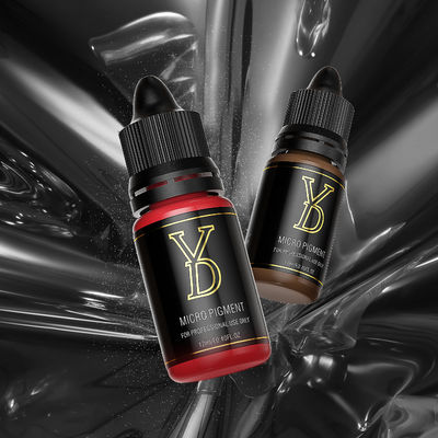 YD 12ml Pure Plant دائمی رنگدانه های آرایشی جوهر تاتو مایع آجر قرمز